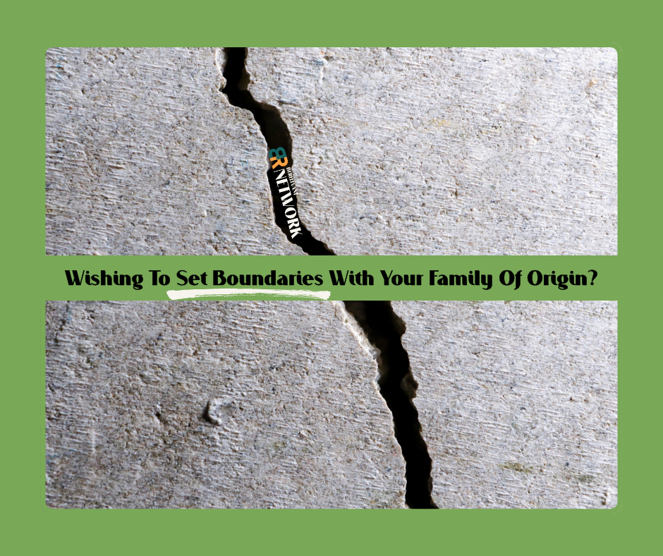 An image illustrating a crack, symbolizing the process of setting boundaries with family of origin